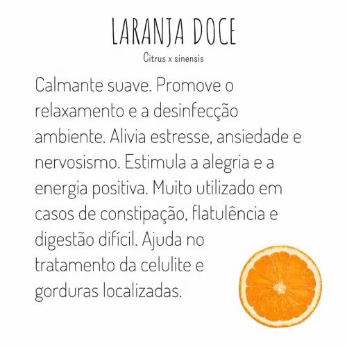 óleo essencial de laranja doce