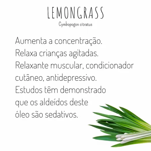 óleo essencial de lemongrass